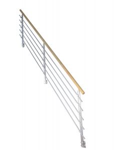 Treppengeländer passend zum Modell Korfu in Design-Edelstahl Ausführung