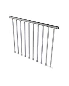 Brüstungsgeländer STEEL ZINK für viereckige Öffnung