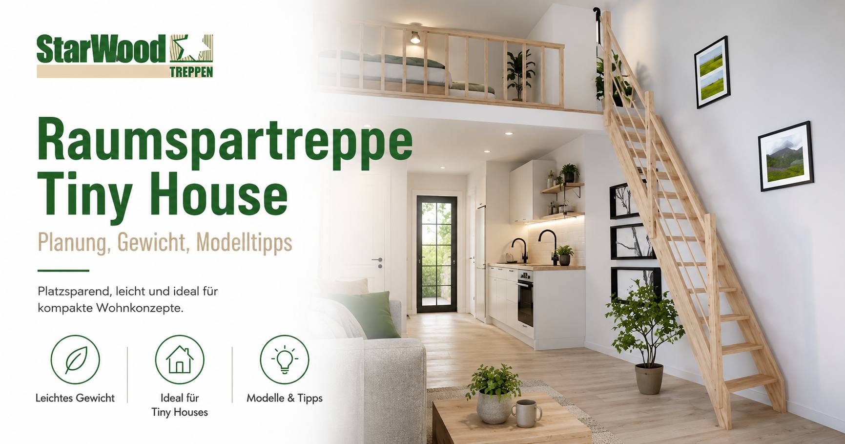 Raumspartreppe Tiny House: Planung, Gewicht, Modelltipps 