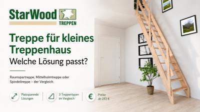 Treppe für kleines Treppenhaus: Welche Lösung passt?